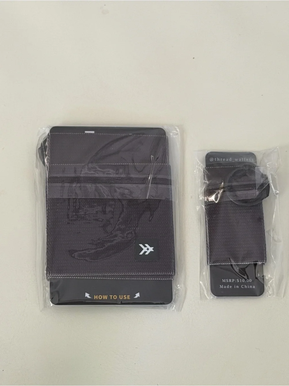 NWT Thread Wallet Elastic Slim Key & Card Holder & Chapstick Holder Set